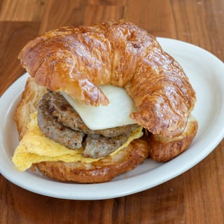 Turkey Sausage, Eggs & Jack Sandwich