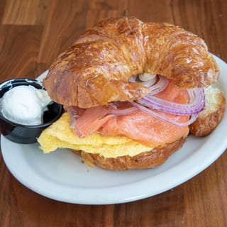Smoked Salmon & Eggs Sandwich